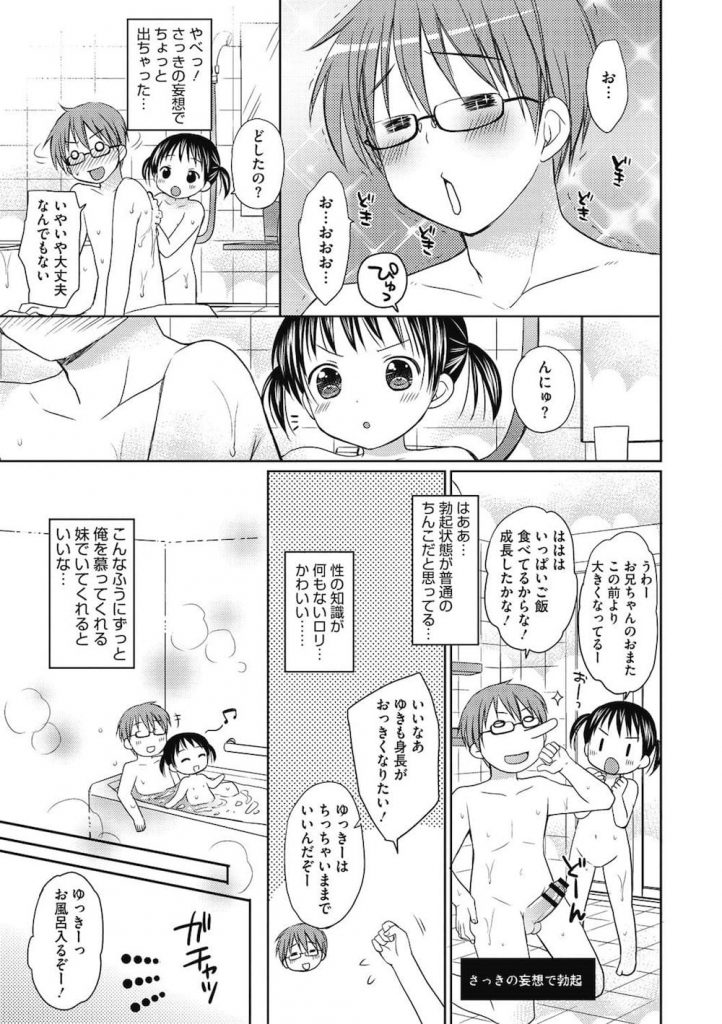 【JSロリエロ漫画】義兄がロリコン野郎とは知らずに一緒にお風呂に入る女子小学生の義妹!ある日学校でせっくすの情報を聞いて来た!大好きなお兄ちゃんと初エッチしちゃった!【Rico】